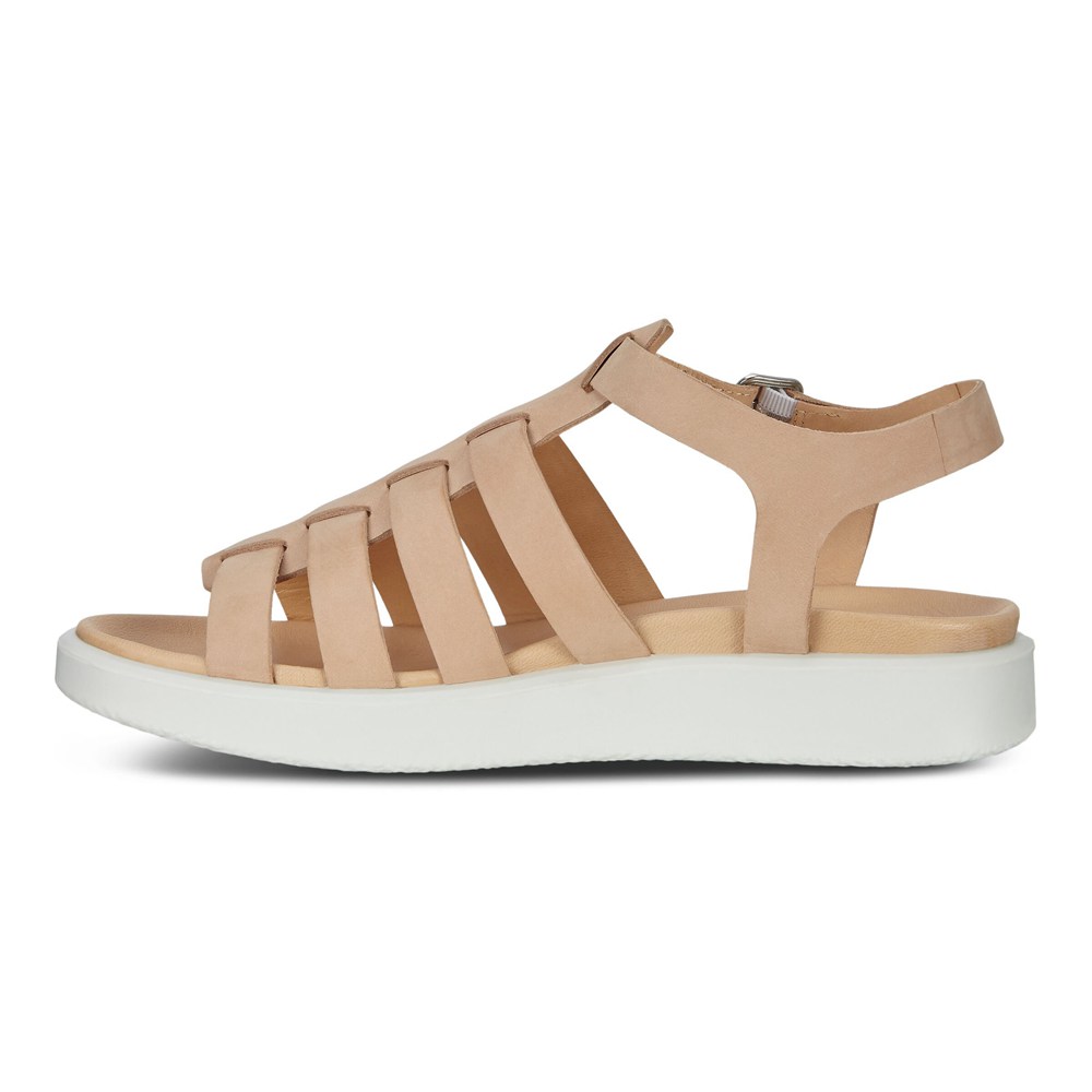 Sandalias Mujer - ECCO Flowt Lx Flat - Beige - BEG415263